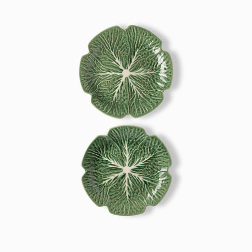 Plato principal huerto verde 26,5cm set x2