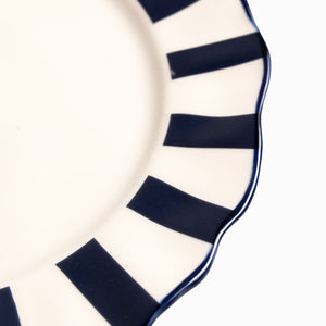 Plato principal líneas azul 27cm - Ambiente Gourmet México