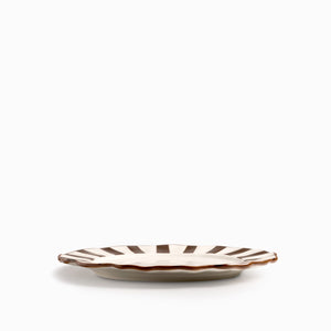 Plato principal líneas café 27cm - Ambiente Gourmet México