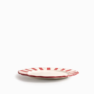 Plato principal líneas rojo 27cm - Ambiente Gourmet México