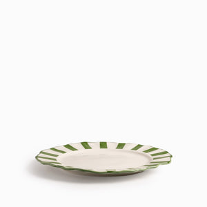 Plato principal líneas verde 27cm - Ambiente Gourmet México