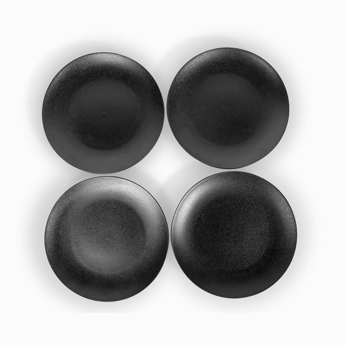 Plato principal negro mate 26 cm setx4 - Ambiente Gourmet México