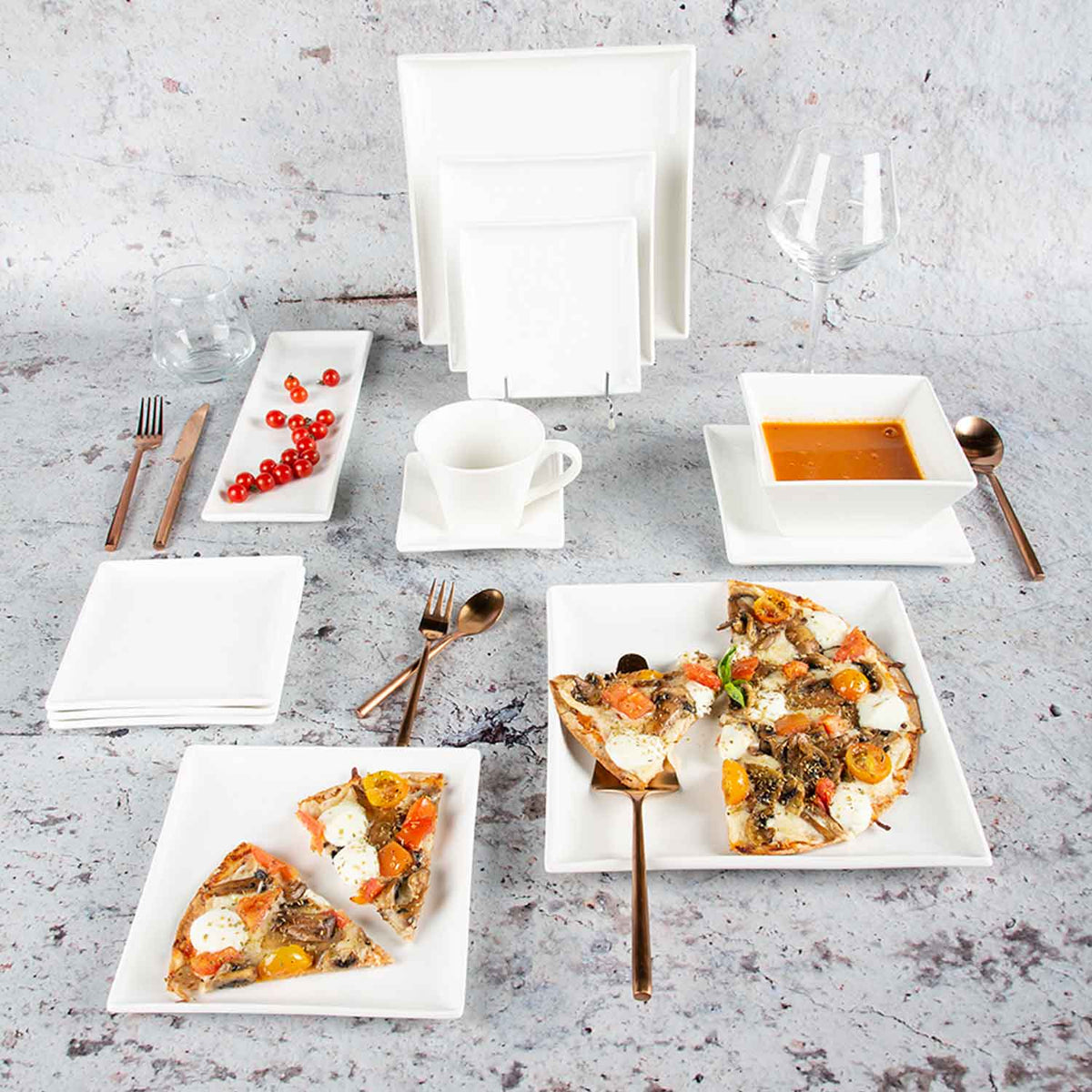 Plato rectangular 20 x 10cm - Ambiente Gourmet México
