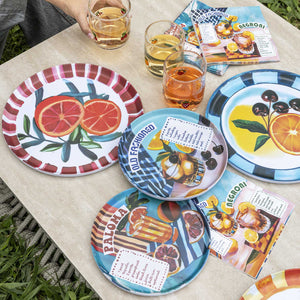 Platos melamina serie cocteles set x8 - Ambiente Gourmet México