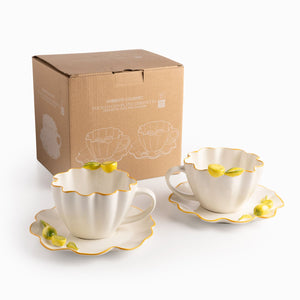 Pocillo y plato Limonetta set x2 - Ambiente Gourmet México