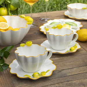 Pocillo y plato Limonetta set x2 - Ambiente Gourmet México