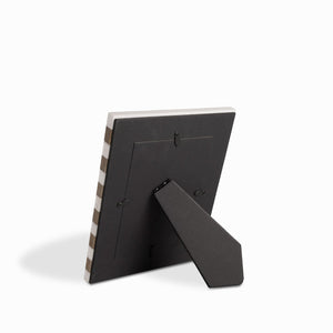 Portarretratos Rayas Marmol Y Madera 26Cm - Ambiente Gourmet México