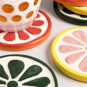Portavasos cítricos set x6 - Ambiente Gourmet México