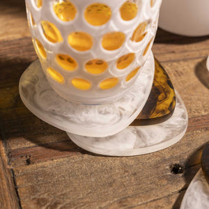 Portavasos en resina café set x4 - Ambiente Gourmet México