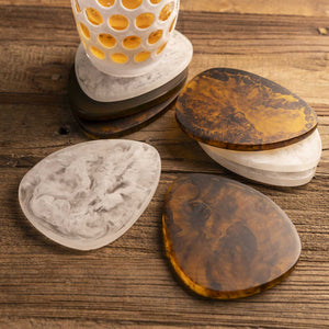 Portavasos en resina café set x4 - Ambiente Gourmet México