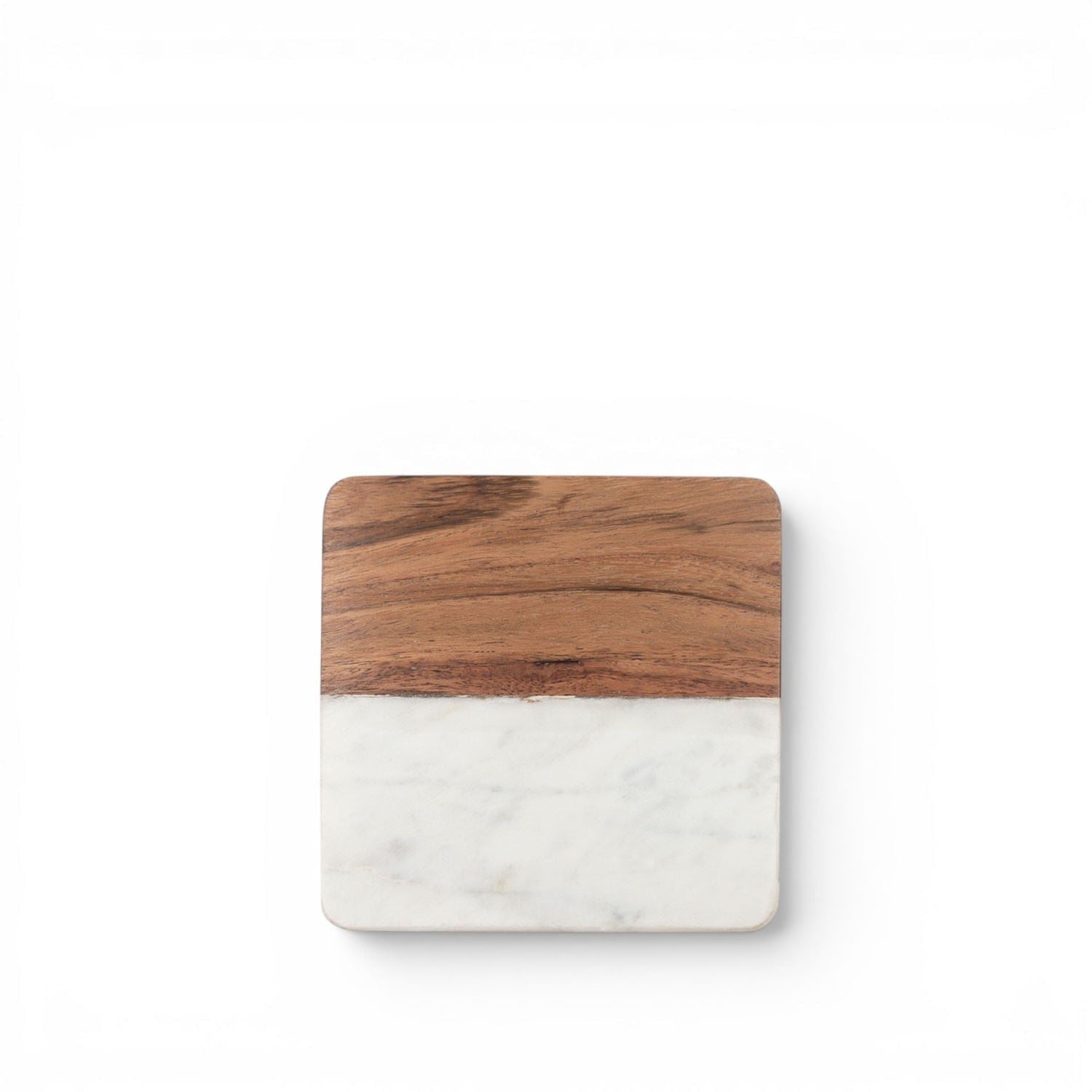 Portavasos marmol madera - Ambiente Gourmet México