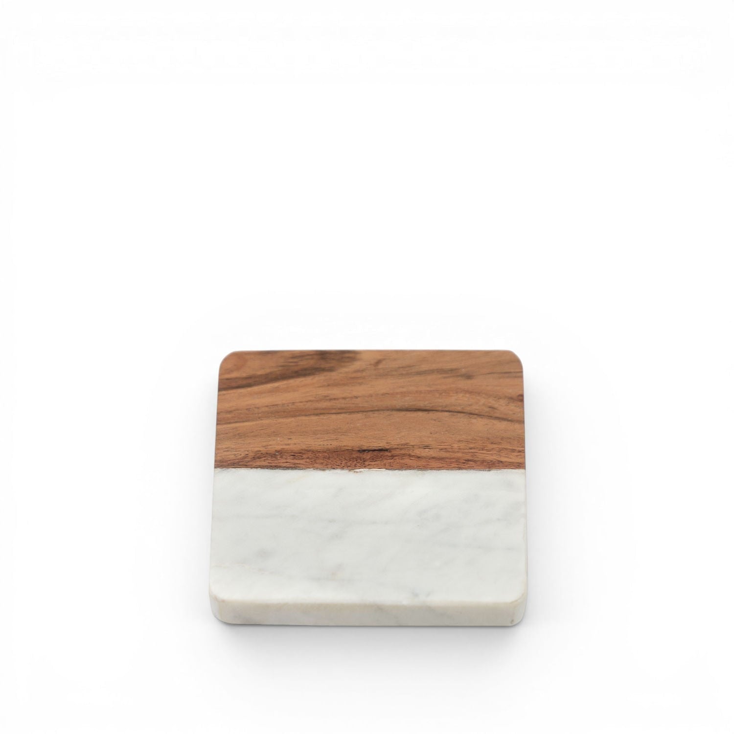 Portavasos marmol madera - Ambiente Gourmet México