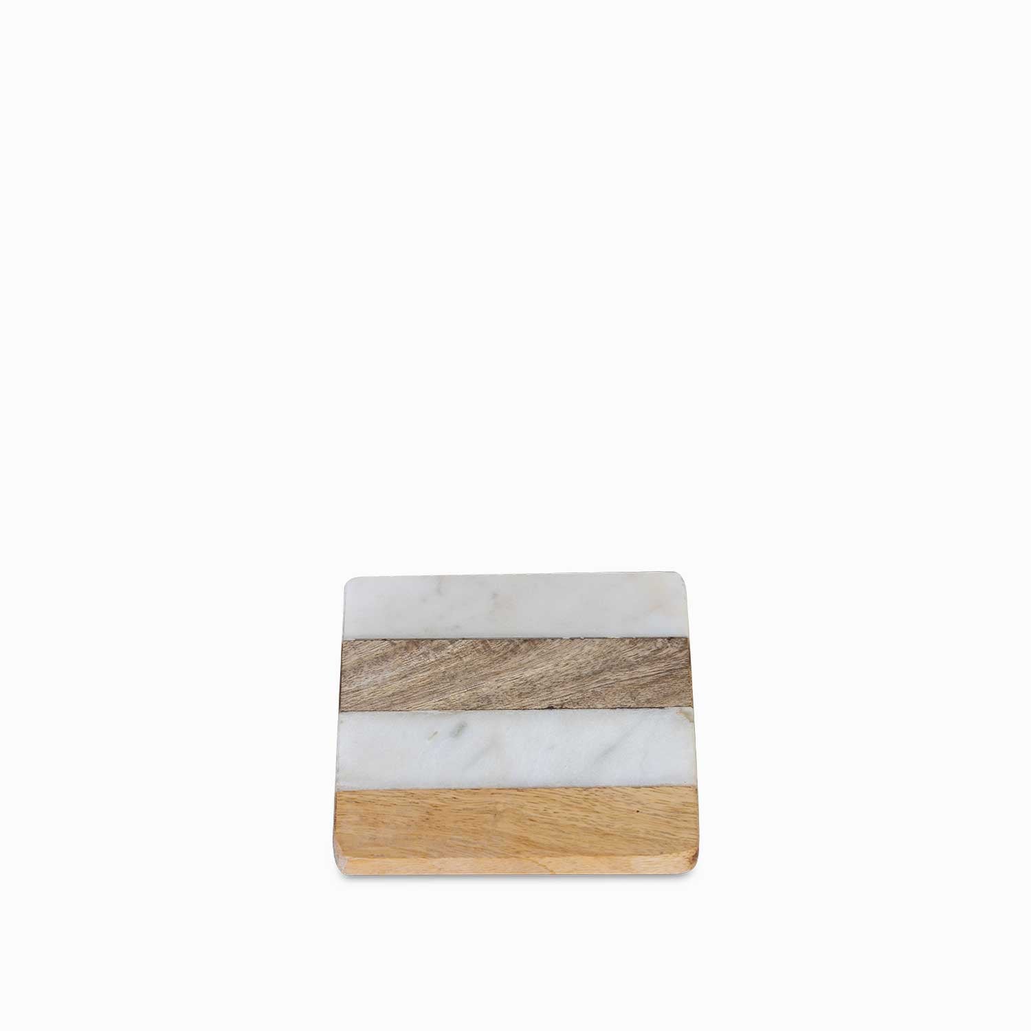 Portavasos rayas marmol madera - Ambiente Gourmet México