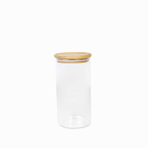 Recipiente redondo tapa en bambu 1300ml - Ambiente Gourmet México