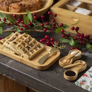 Salsero con cuchara en bambu - Ambiente Gourmet México