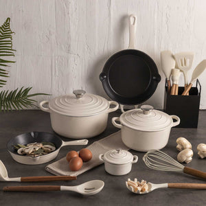 Sartén blanco 20cm en hierro fundido