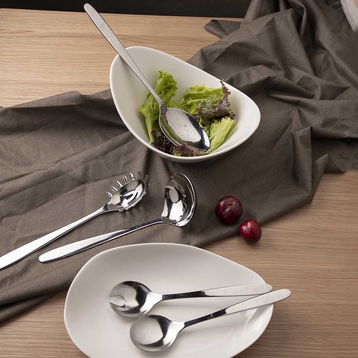 Servidor cuchara plateado - Ambiente Gourmet México