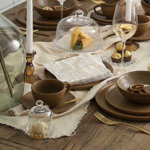 Servilletas silueta hoja dorada - Ambiente Gourmet México