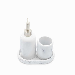 Set baño mármol - Ambiente Gourmet México