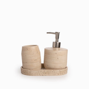 Set Bano Piedra Beige