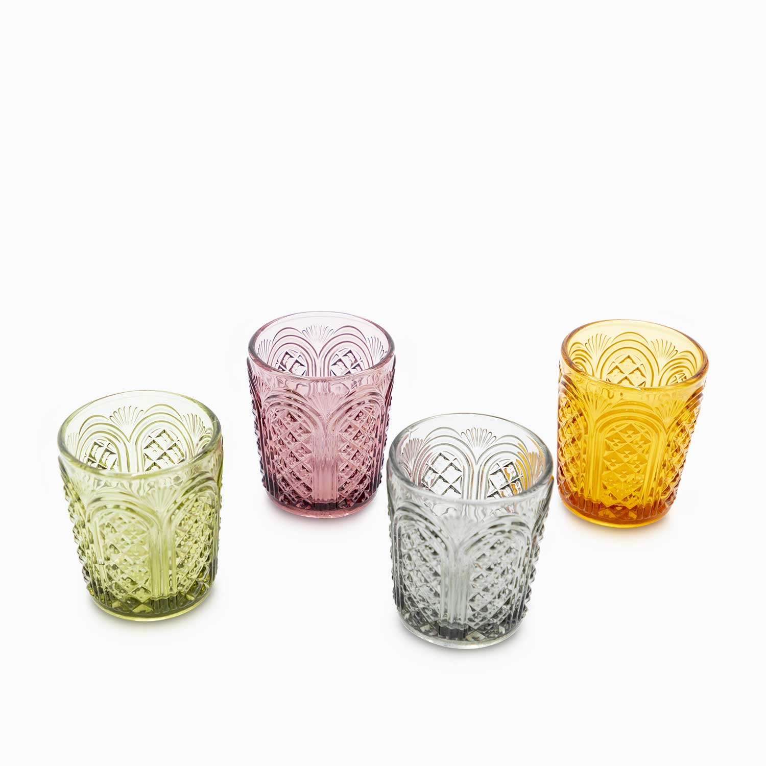 Set de 4 vasos toledo tierra - Ambiente Gourmet México