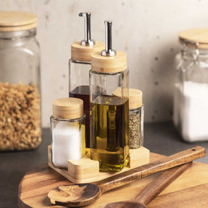 Set ensaladas base madera - Ambiente Gourmet México