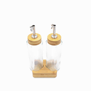 Set vinagre - aceite base madera 270 ml - Ambiente Gourmet México