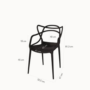 Silla York negra