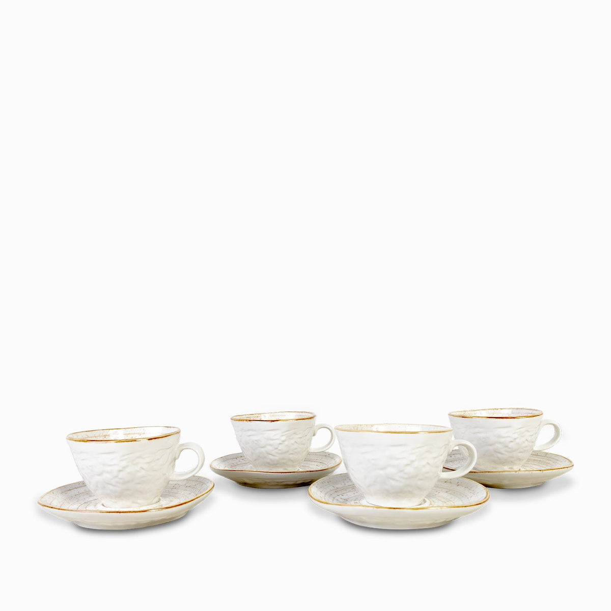 Taza y plato arena setx4