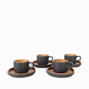 Taza y plato dolce 220ml setx4 - Ambiente Gourmet México