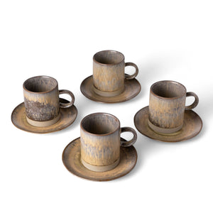 Taza y plato oasis 200ml setx4 - Ambiente Gourmet México