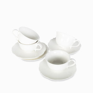 Taza y plato opra 200ml setx4 - Ambiente Gourmet México