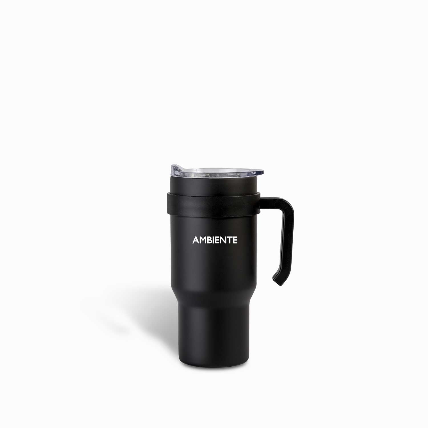 Termo con manija doble pared negro - Ambiente Gourmet México