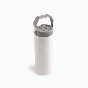Termo doble pared con pitillo blanco 500ml - Ambiente Gourmet México