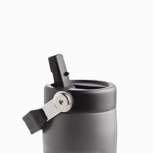 Termo doble pared con pitillo gris 500ml - Ambiente Gourmet México