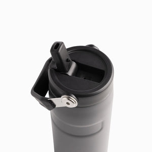 Termo doble pared con pitillo gris 500ml - Ambiente Gourmet México