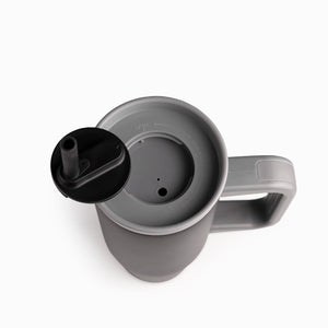 Termo Doble Pared Negro Con Pitillo Y Manija 900Ml - Ambiente Gourmet México