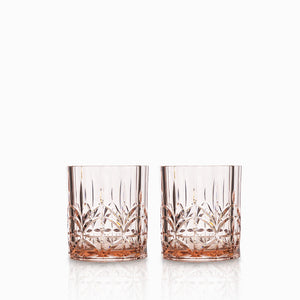 Vaso agata rosado setx2 - Ambiente Gourmet México