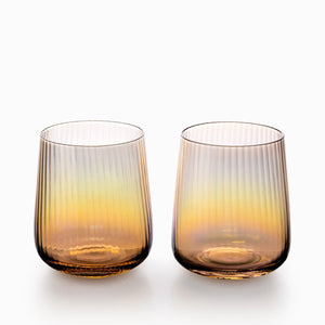 Vaso ambar tornasol setx2 - Ambiente Gourmet México