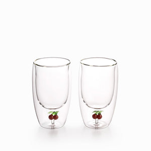 Vaso cereza doble pared 350ml set x2 - Ambiente Gourmet México