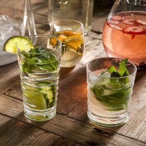 Vaso corto estriado - Ambiente Gourmet México