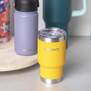 Vaso doble pared amarillo 330ml - Ambiente Gourmet México