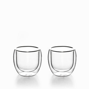 Vaso doble pared curvo 100ml setx2 - Ambiente Gourmet México