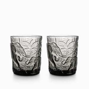 Vaso Elefante Gris 330Ml Set X2