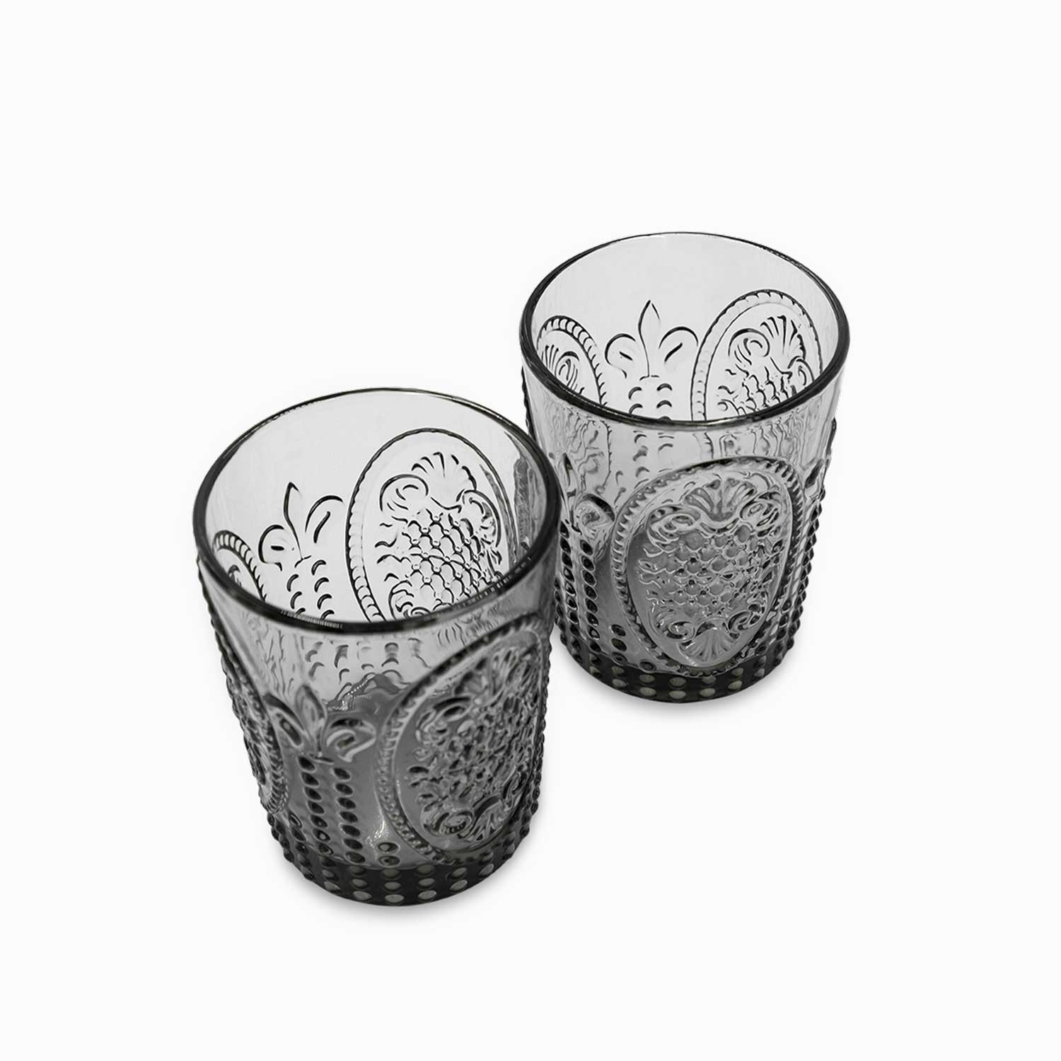 Vaso Kenia gris 340ml setx2 - Ambiente Gourmet México