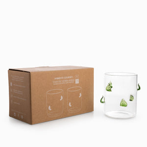 Vaso Leaves 570ml set x2 - Ambiente Gourmet México