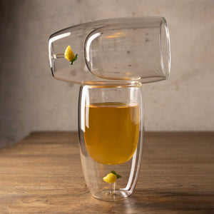 Vaso limón doble pared 350ml set x2 - Ambiente Gourmet México