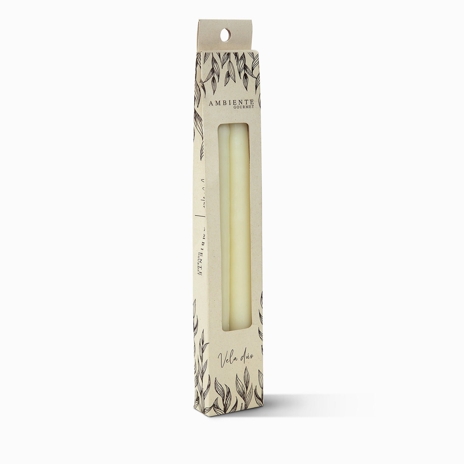 Vela Duo Candelabro X 2 Uds Marfil - Ambiente Gourmet México