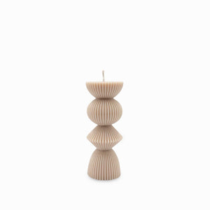 Vela Romano beige 15cm - Ambiente Gourmet México