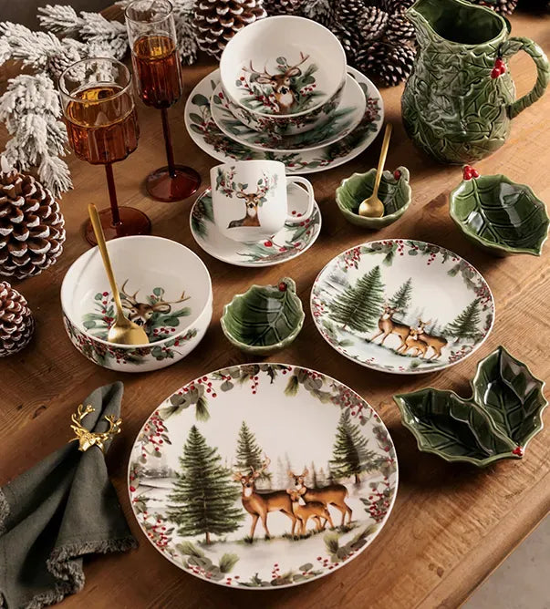 VAJILLA NAVIDAD SILVESTRE